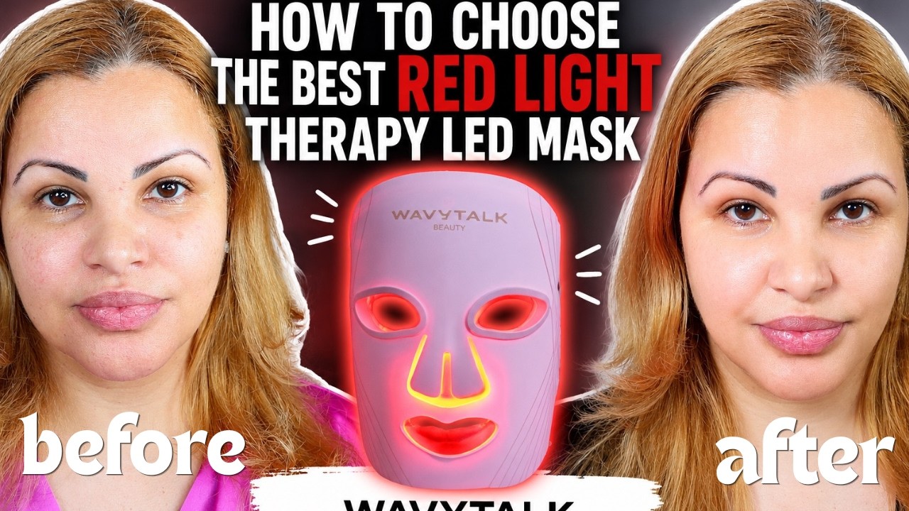 How to Choose the Best Red light therapy LED  Mask |   Wavytalk Glowtime Review.