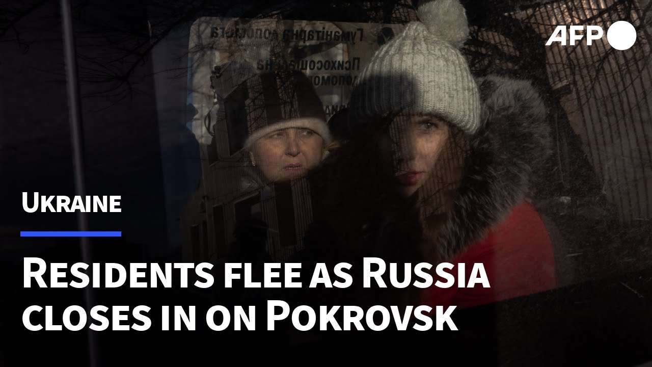 Pokrovsk residents evacuate as Russian forces close in on eastern Ukrainian city | AFP