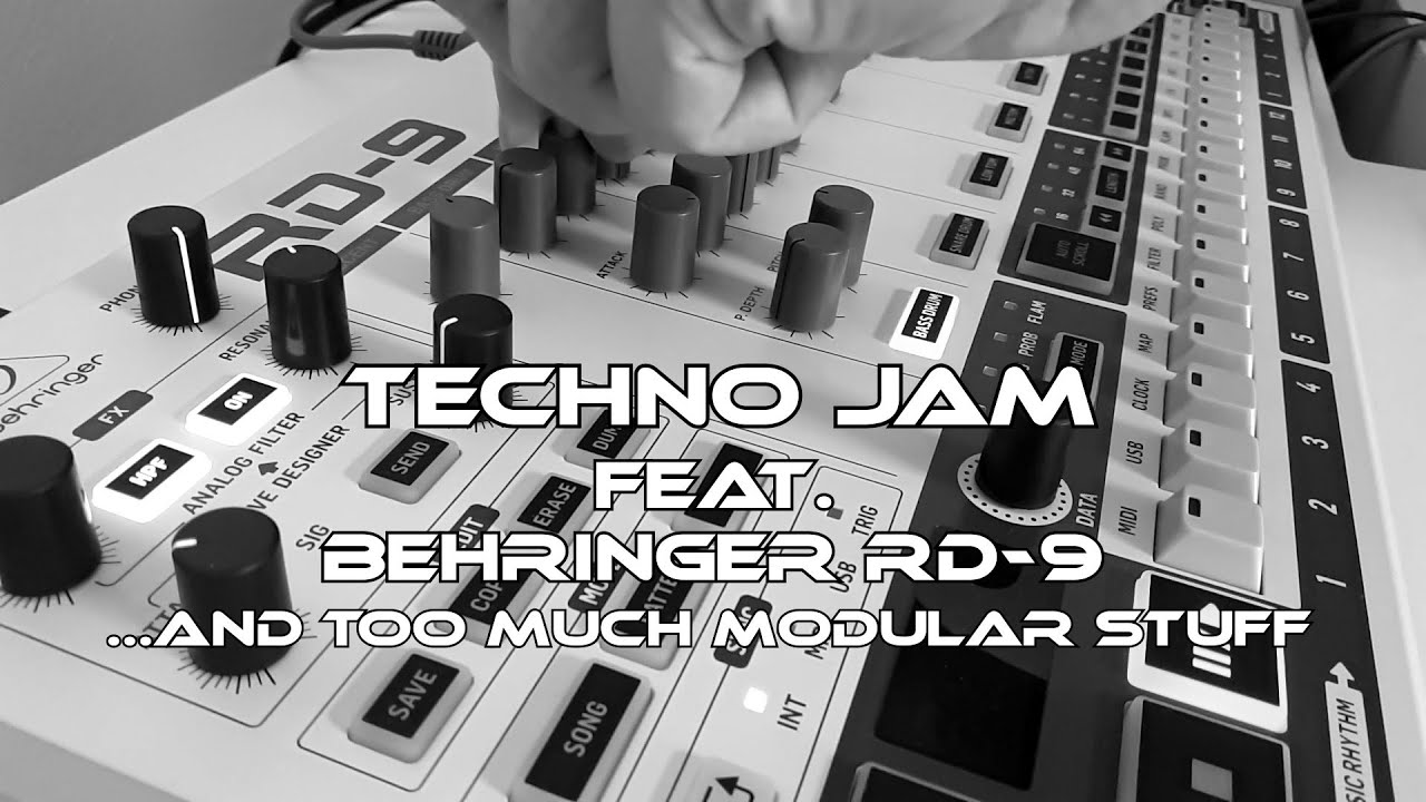 Techno Live Jam (feat. Behringer RD-9 and Modular Stuff)