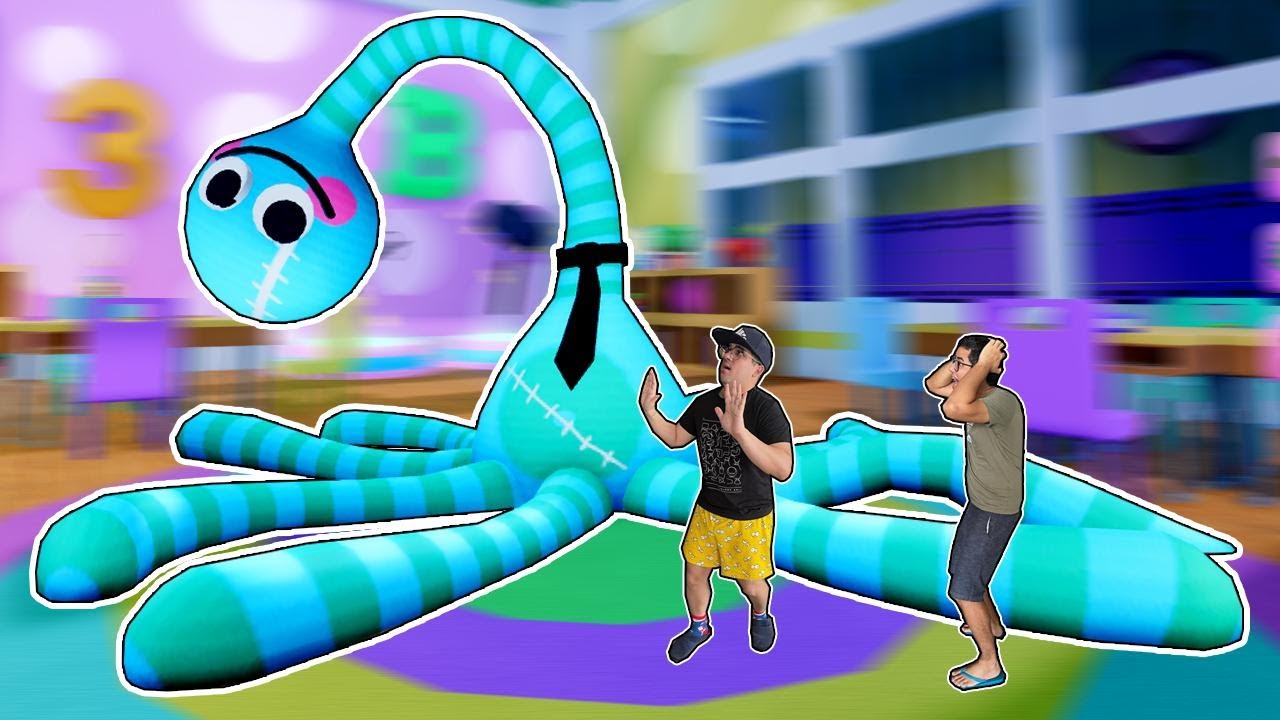 APARECEU UM POLVO GIGANTE PEGAJOSO DENTRO DA NOSSA ESCOLA!!