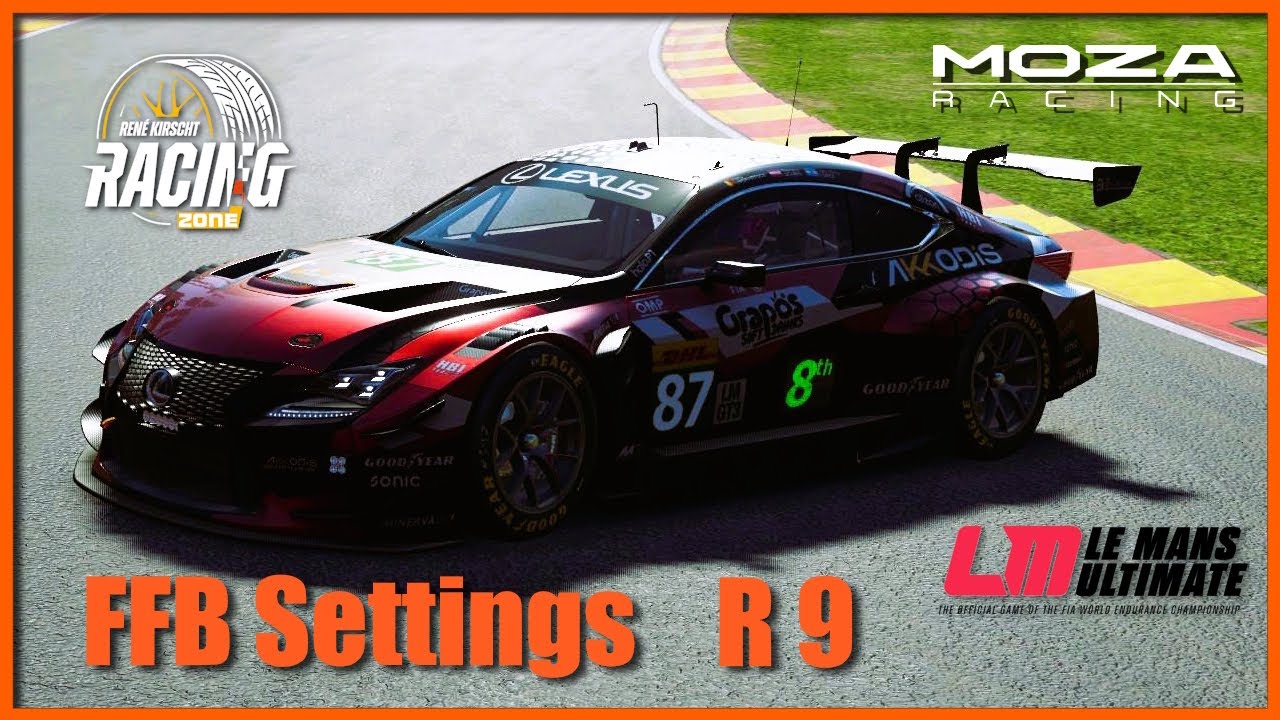 Moza R9 Settings für LMU | PitHouse Setup