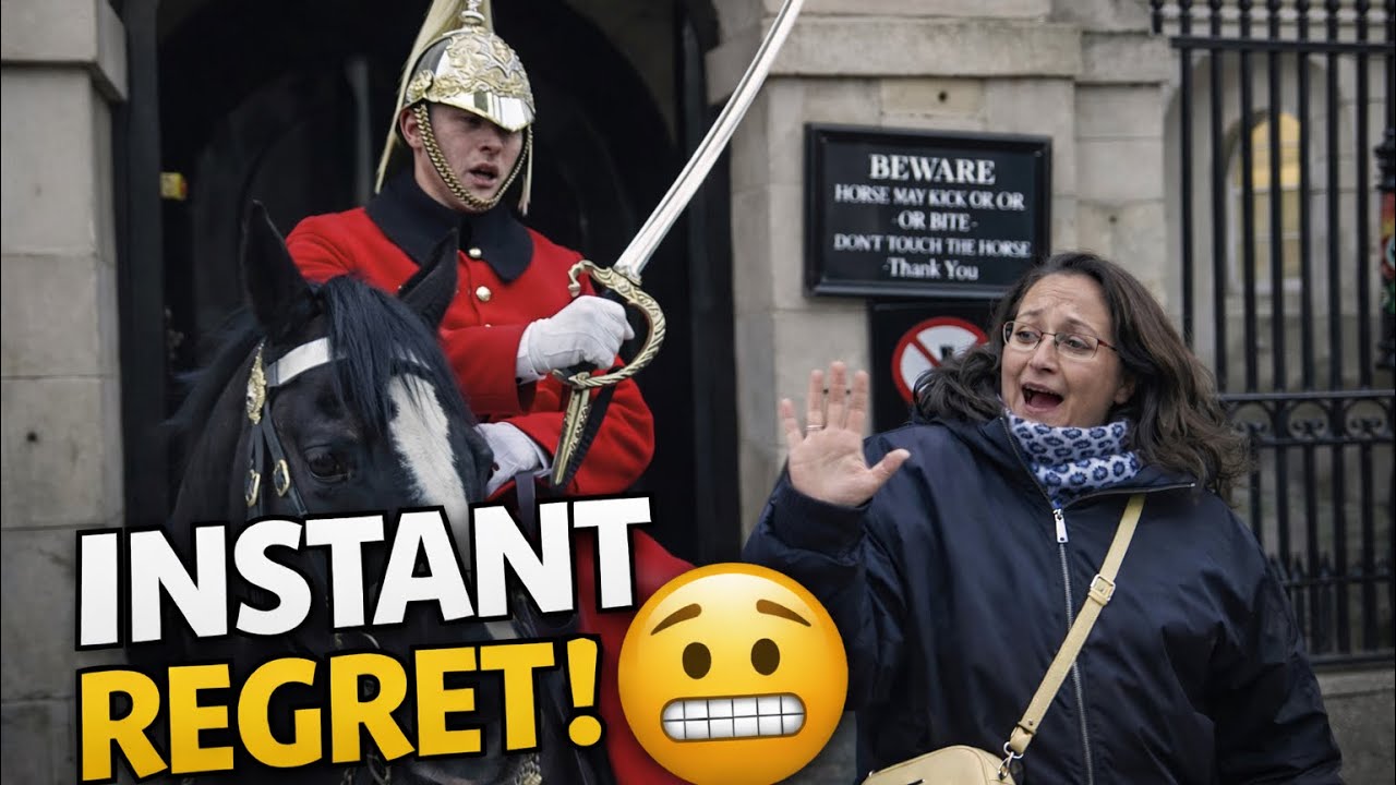 DISGUSTING BEHAVIOUR! Clueless Tourist’s Big Mistake at Horse Guards — Instant Regret