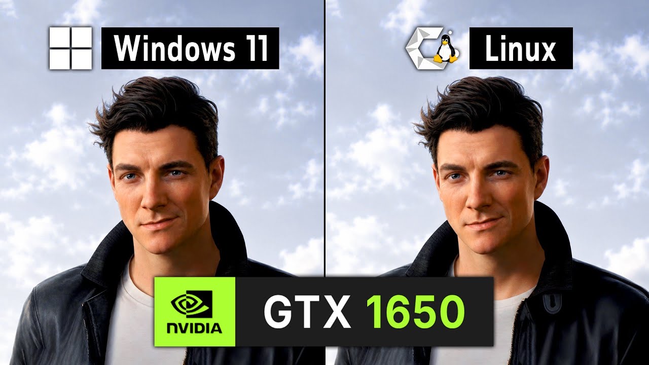 Windows 11 против Linux &mdash; GTX 1650 (Nvidia 610.62 против 610.43.02)