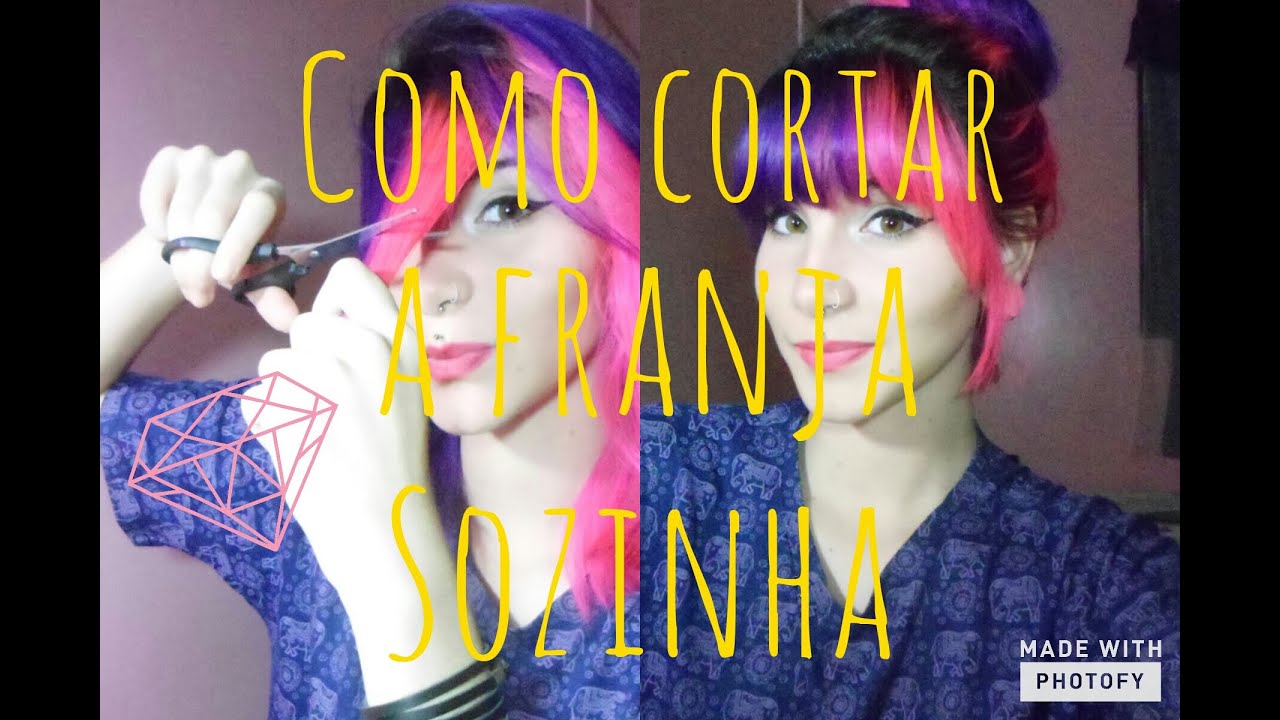 COMO CORTAR A FRANJA SOZINHA 💇✂