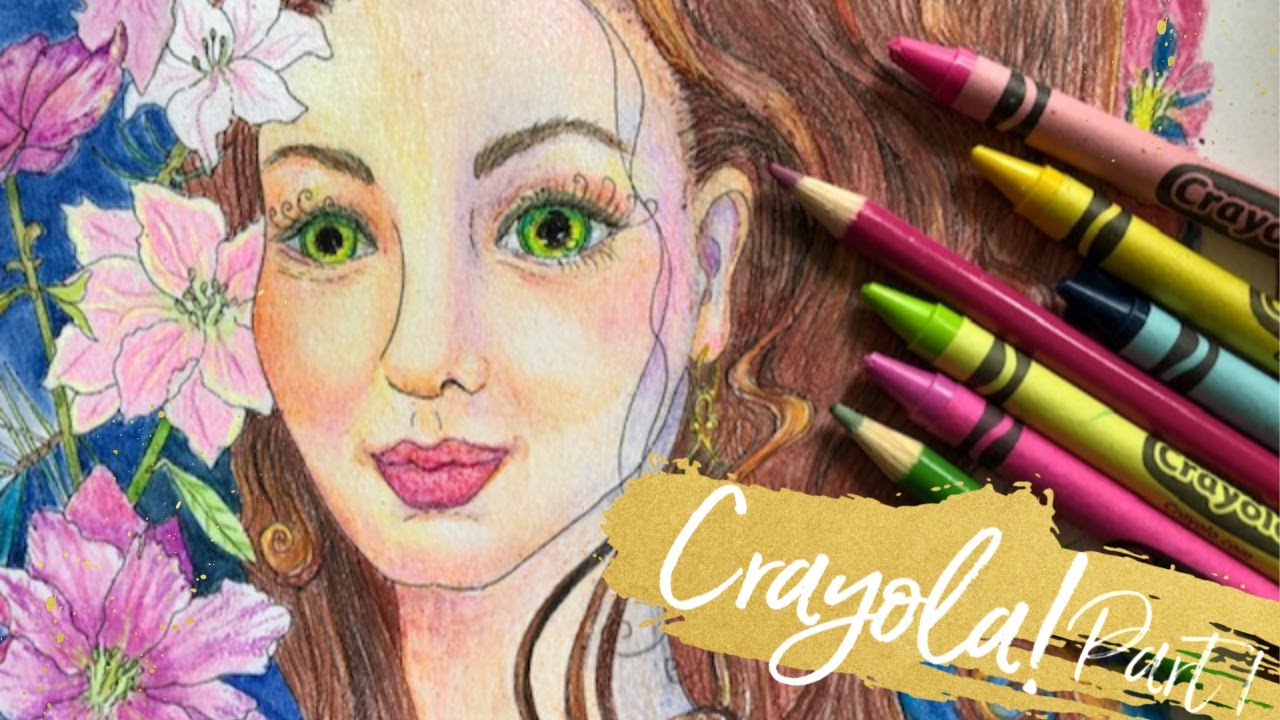 Раскрашивание кожи ТОЛЬКО цветными карандашами Crayola. Мини-серия по раскрашиванию. Часть 1.