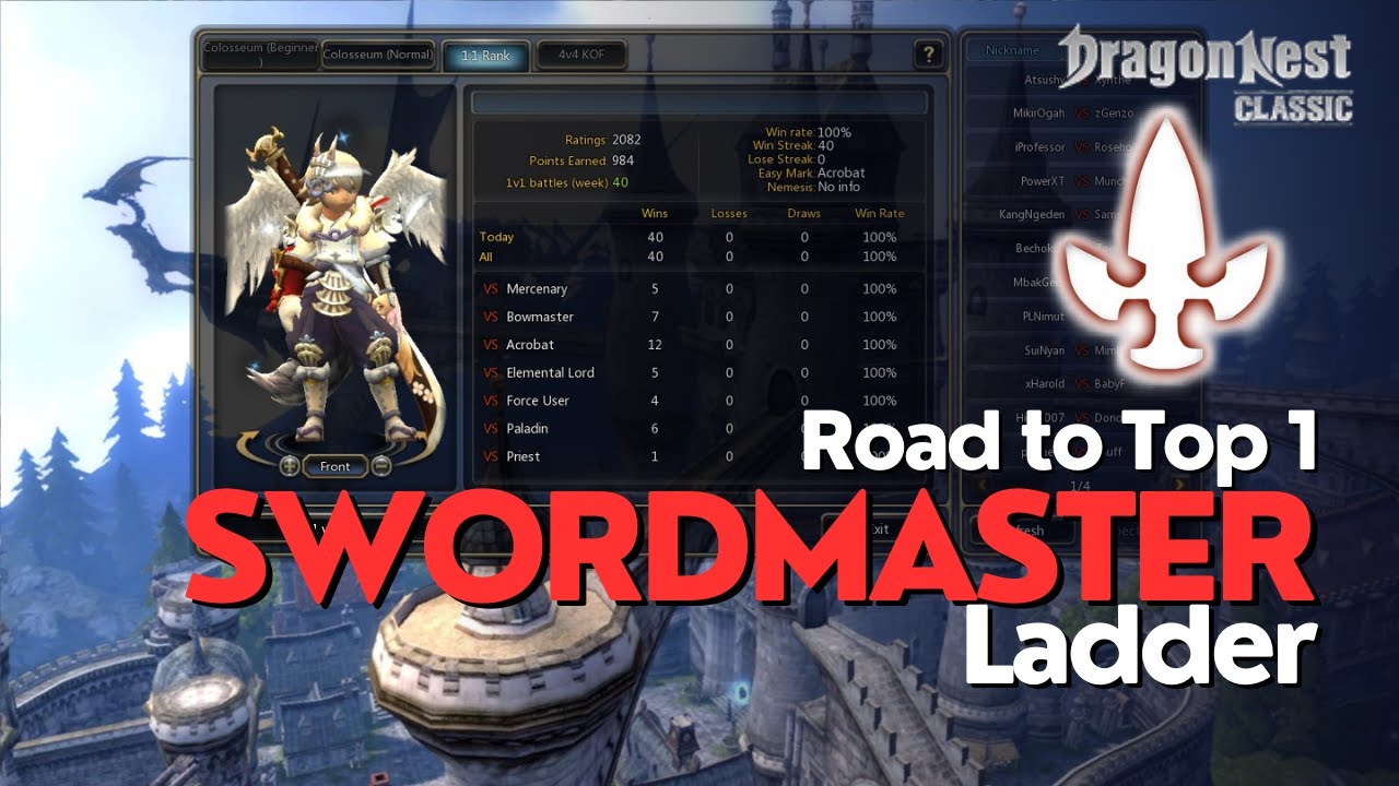 [PART 1] Road to Top 1 Ladder Velskud with Swordmaster | Dragon Nest SEA Classic