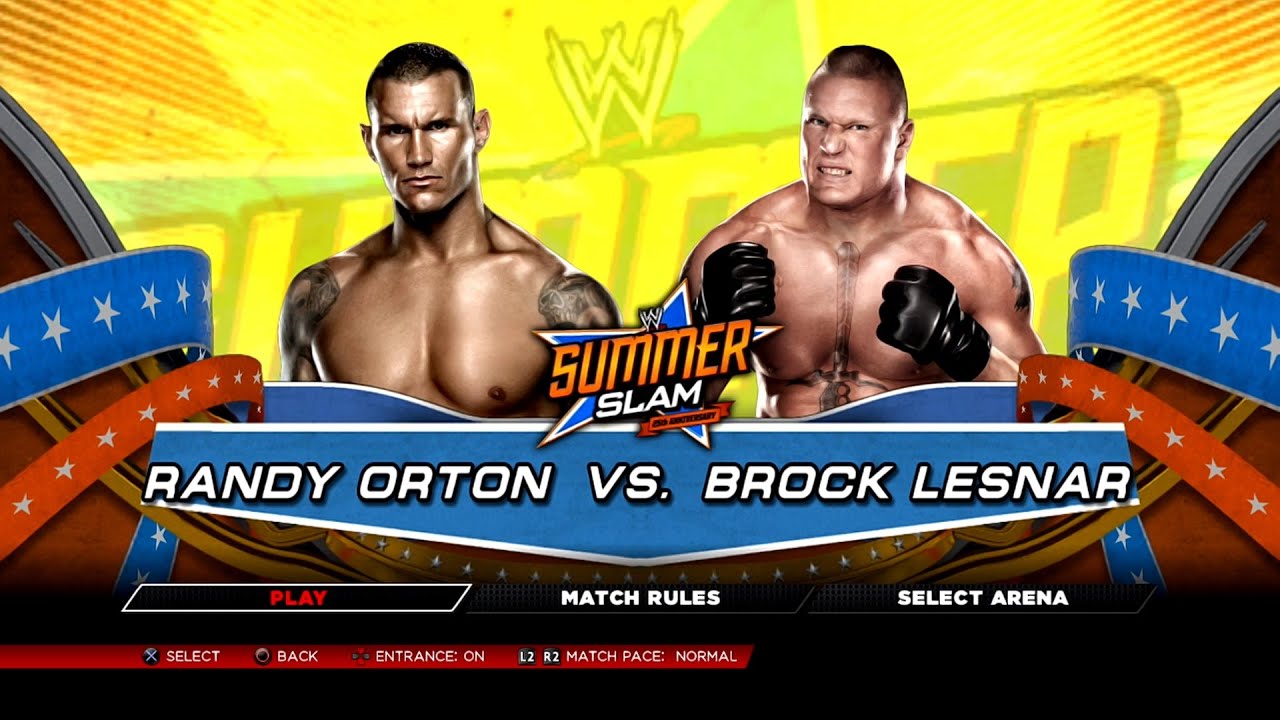 WWE 2K14 PS3 - Randy Orton VS Brock Lesnar [2K][mClassic]
