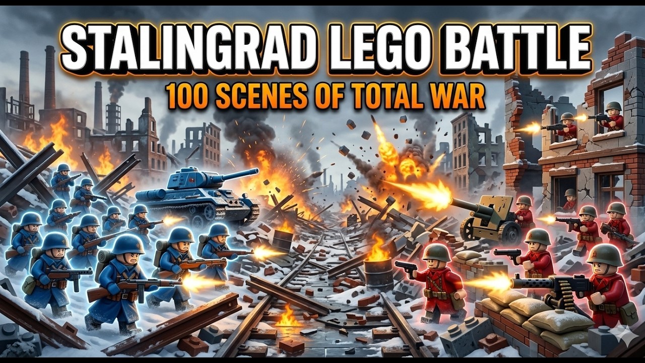 STALINGRAD IN LEGO 100 EPIC BATTLE SCENES OF RED VS BLUE
