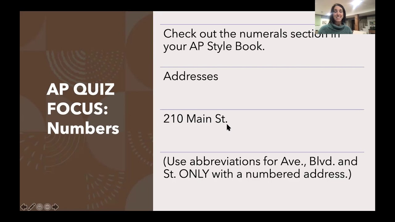 AP Style Prep for Quiz One