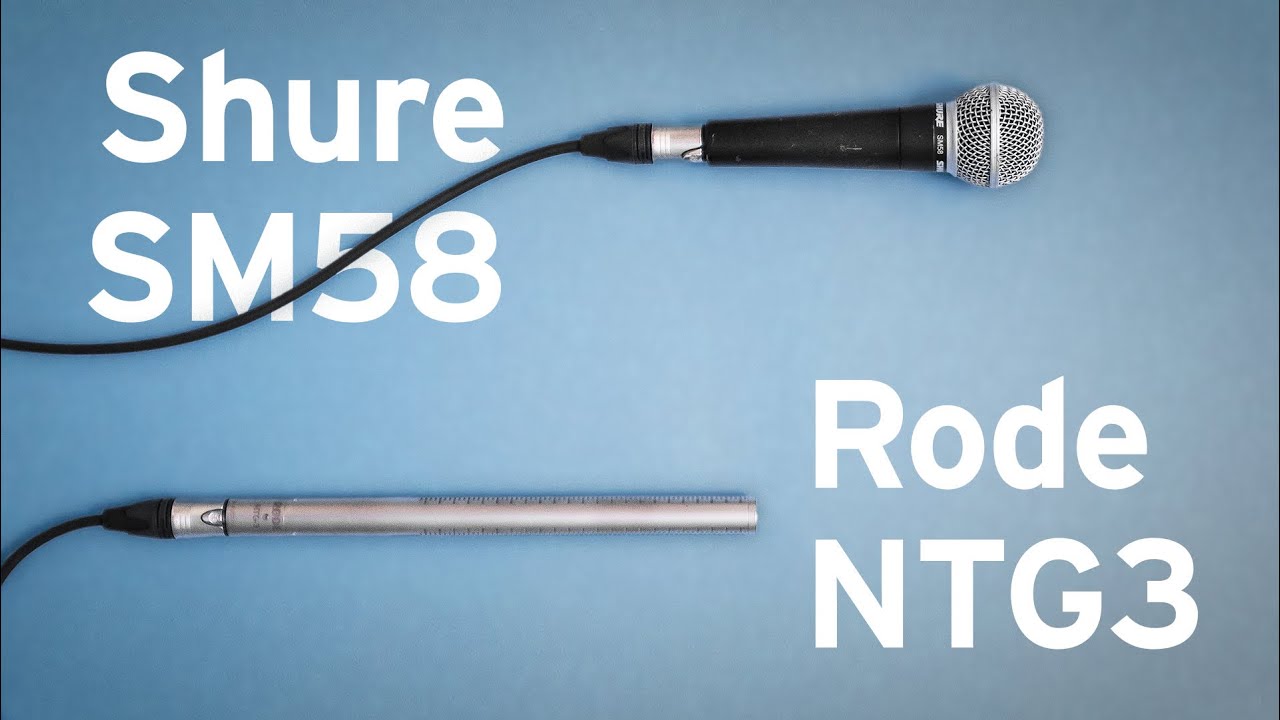 Shure SM58 vs Rode NTG-3 Mic Shootout #shorts