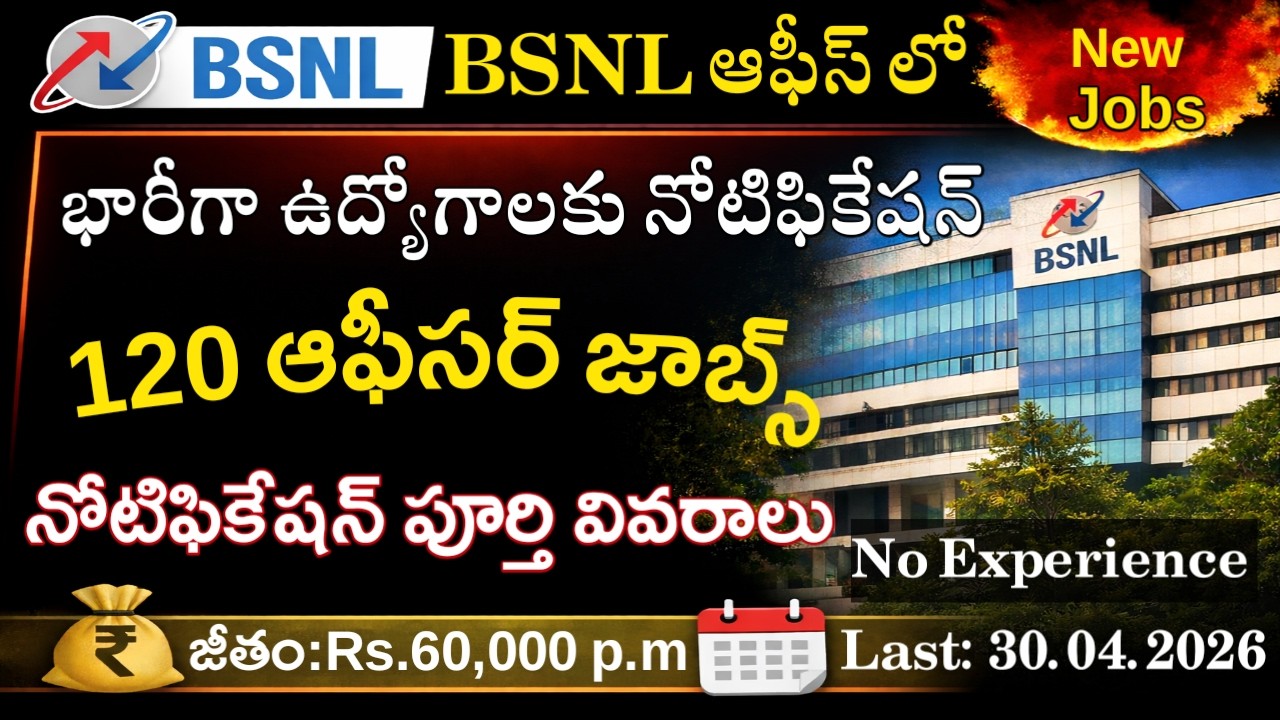 BSNL Recruitment 2026 || BSNL Job Vacancy 2026 || BSNL SET Notification || BSNL Senior Executive