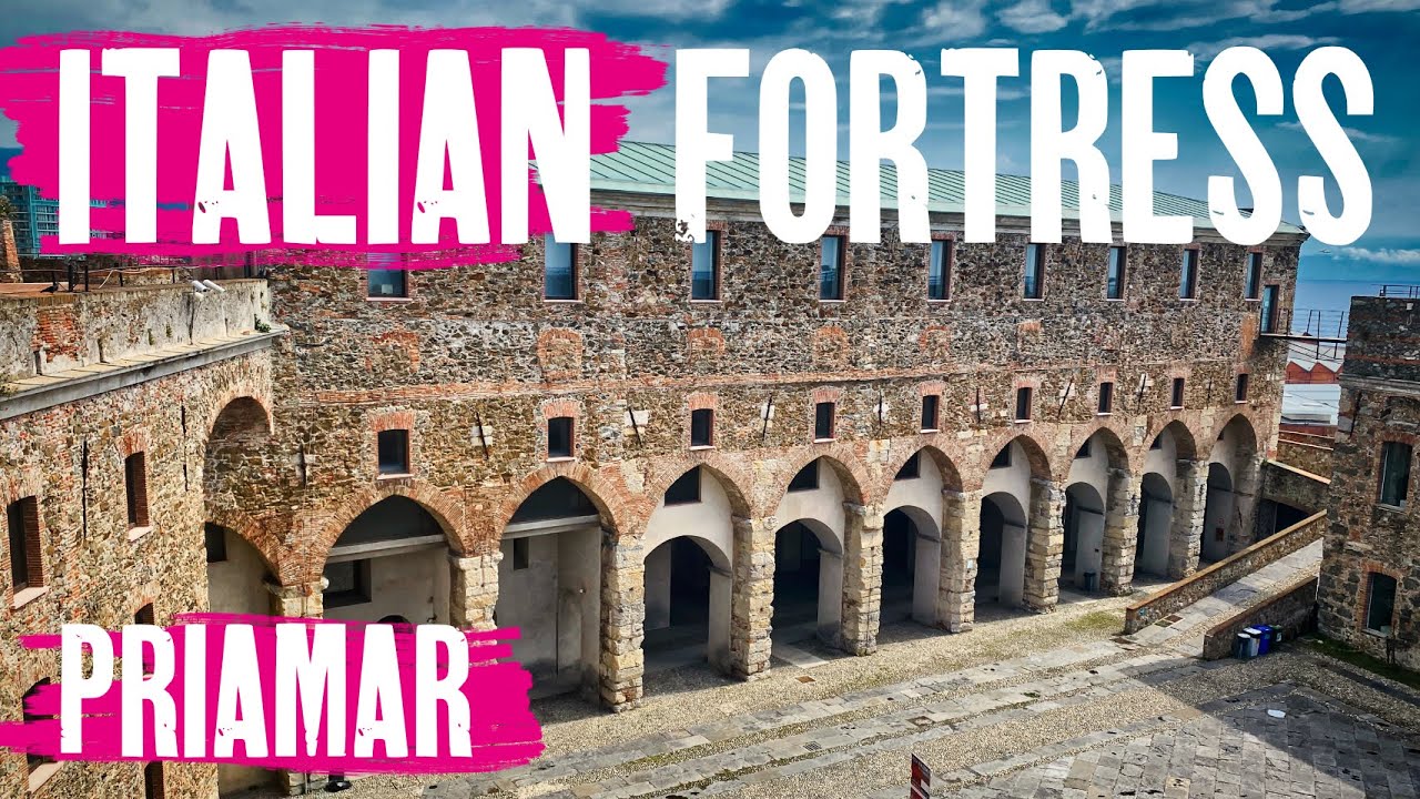 Fortezza Del Priamar | Medieval Castle Savona | 4K Drone View | Italy