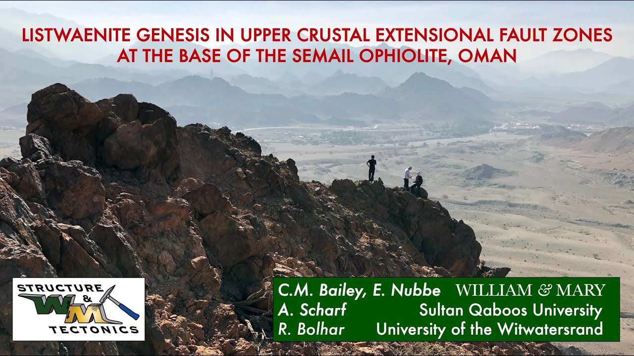 Listwaenite at the base of the Semail Ophiolite, Oman