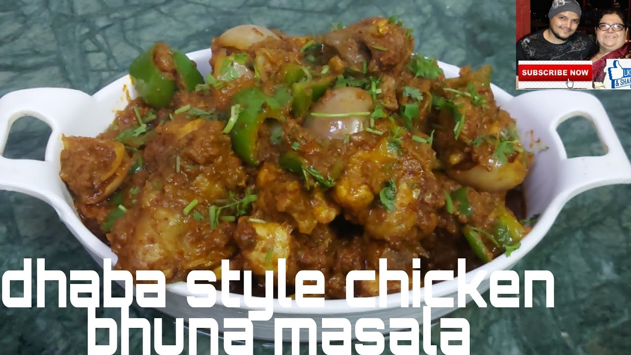 dhaba style chicken bhuna masala