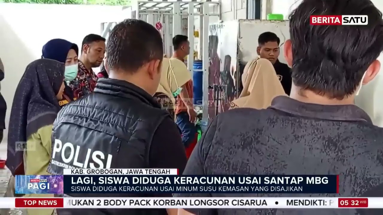 Susu Kemasan Menu MBG Diduga Picu Keracunan Massal di Grobogan #Beritasatu