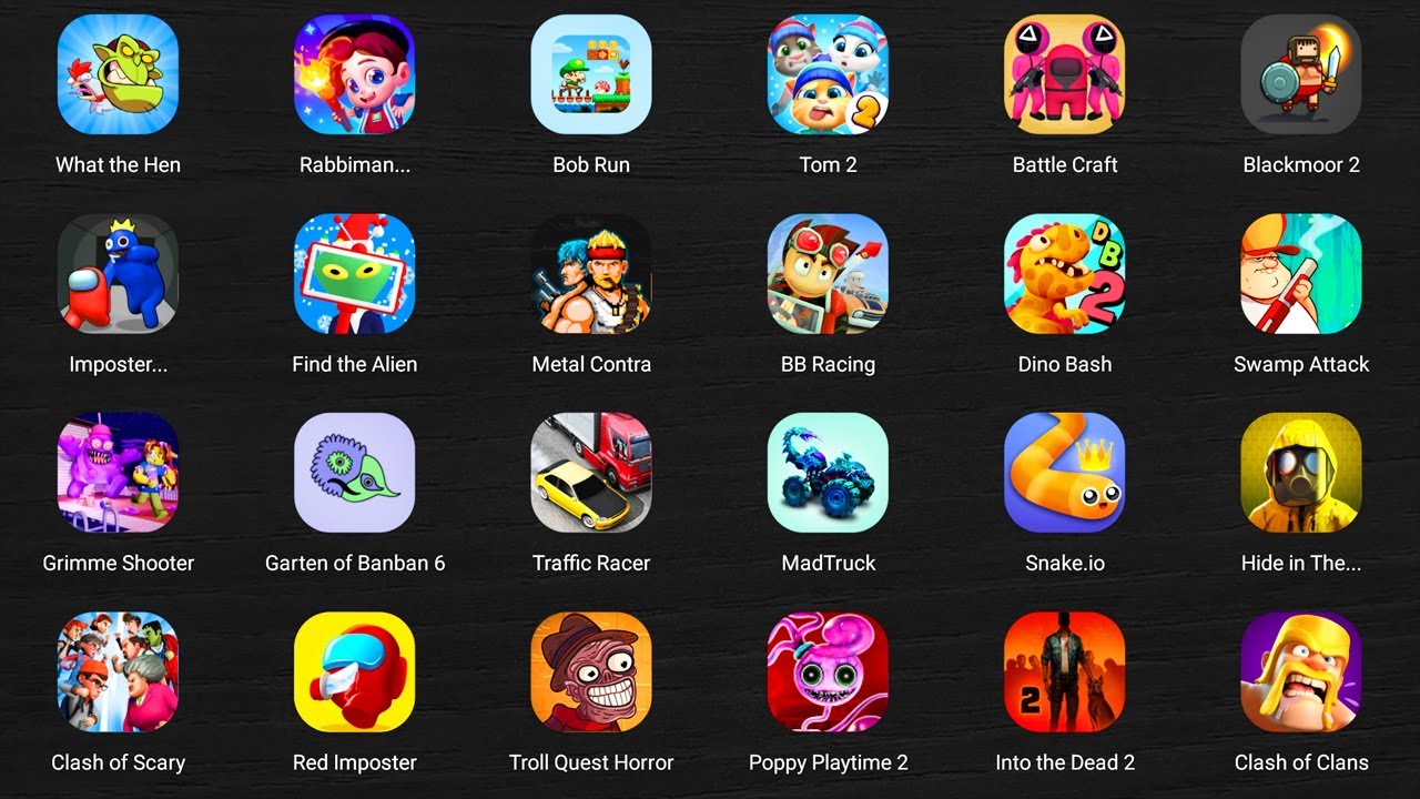 Roblox,Banana Kong 2,Thief Puzzle,Slendrina,The Baby in Yellow,Lucky Balls,Poppy Playtime 4...