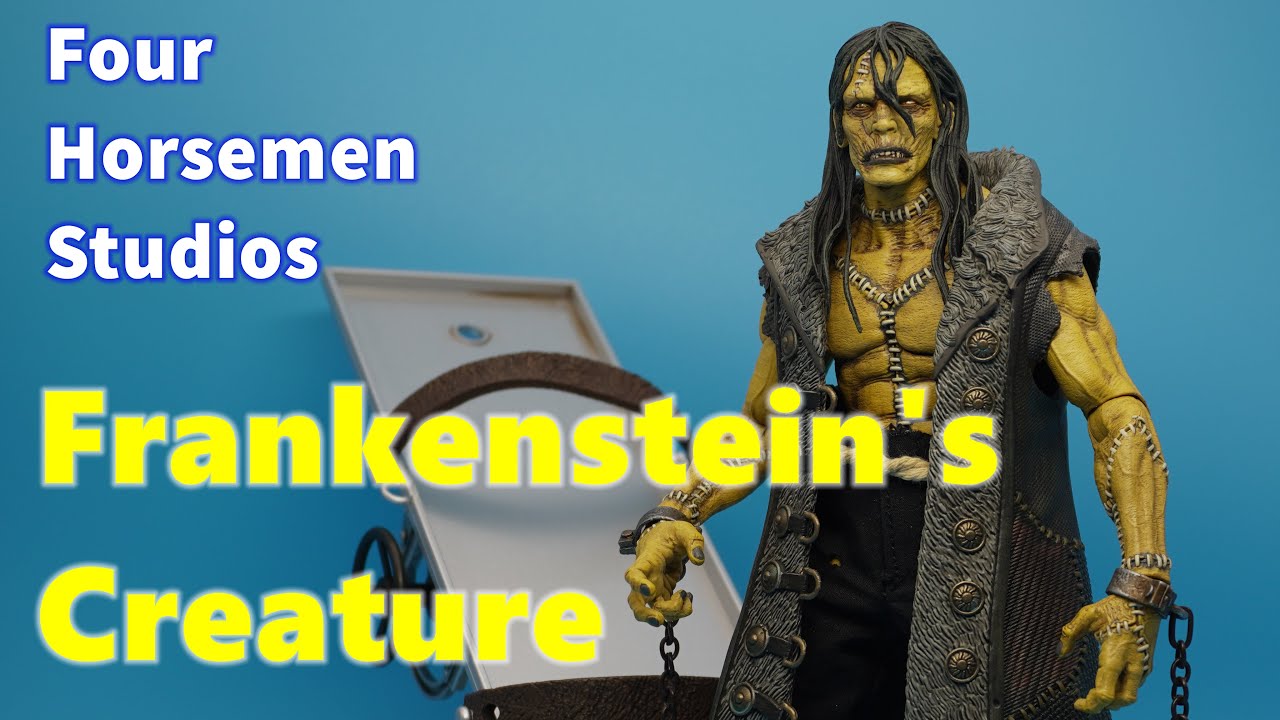 Four Horsemen Studios Figura Obscura Mythic Legions Frankenstein's Creature Figure Unboxing Review