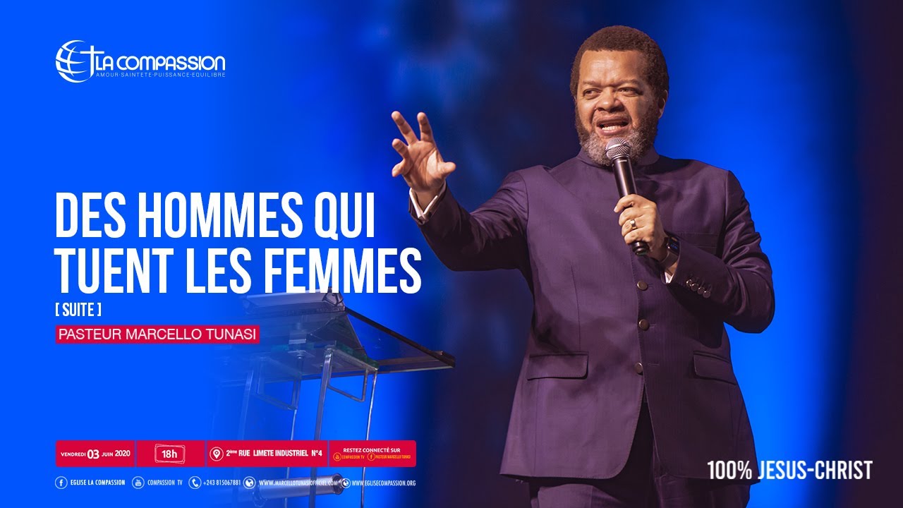 Des hommes qui tuent les femmes  Suite Pasteur MARCELLO TUNASI culte du 03 juillet 2020
