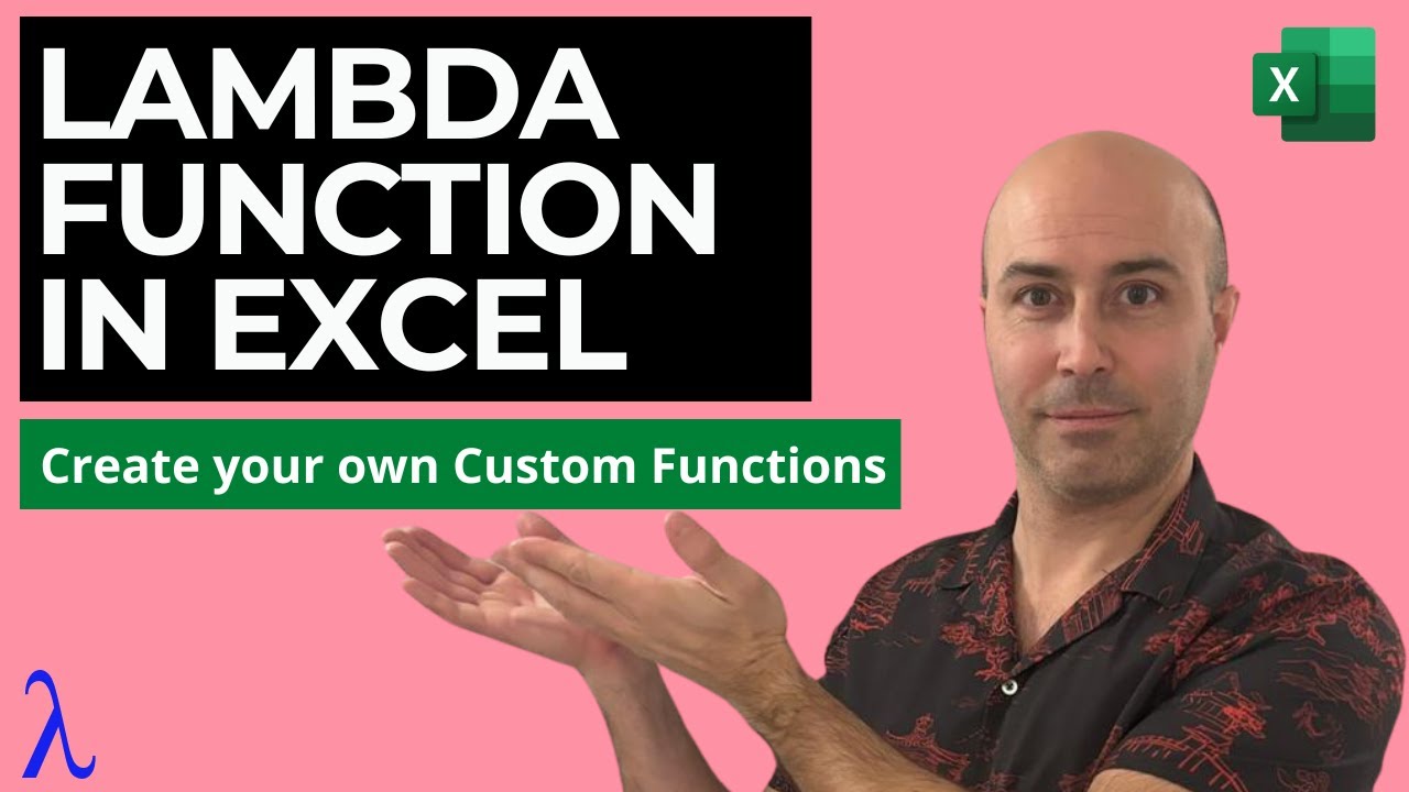 LAMBDA Function in Excel (CUSTOM Excel Formulas 😮)