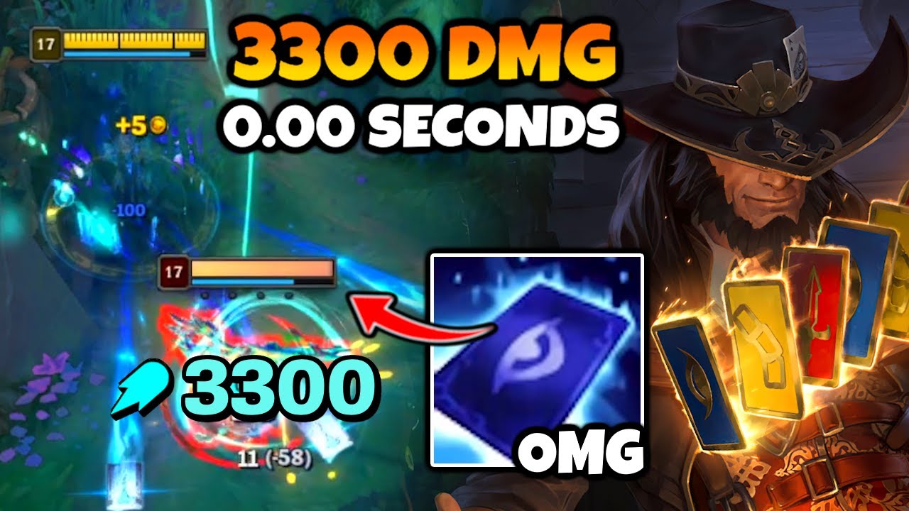 The largest One-Shot ever with Blue Card Twisted Fate (3300+ Damage instantly)
