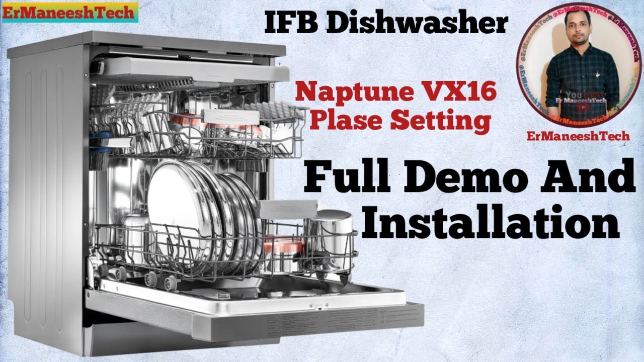 #IFB Dishwasher | #NaptuneVX16 Plase Setting | Full Demo in Hindi | #installation |best model 2025