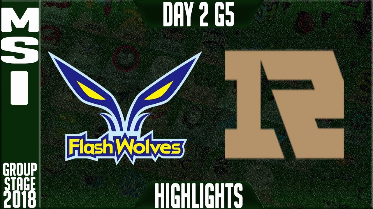 FW vs RNG Highlights | MSI 2018 Day 2 Group Stage | Flash Wolves vs Royal Never Give Up