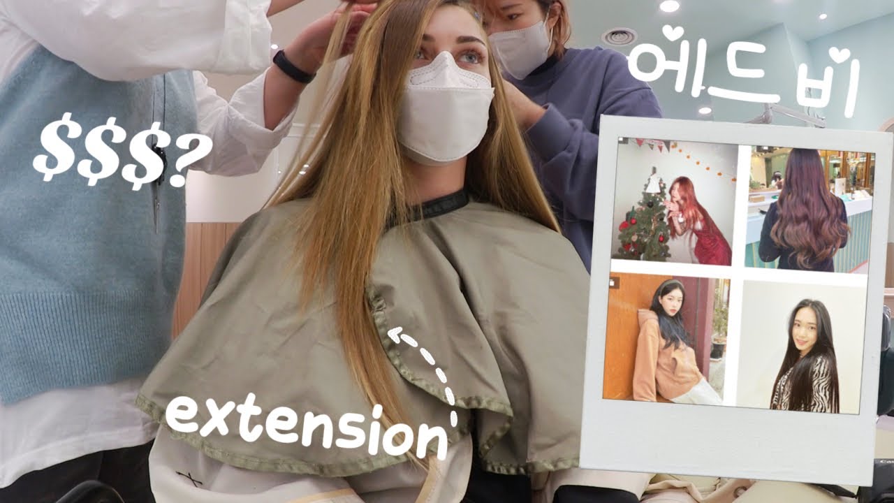 The TRUTH About Hair Extensions in Korea - Visiting IDOL HAIR SHOP 👀.. 에드비