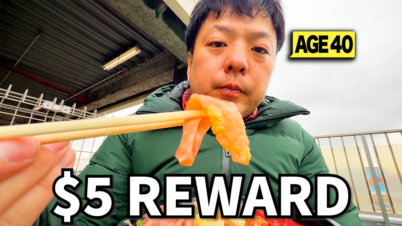 🇯🇵 A 40-Year-Old Japanese Man Eating a $5 Seafood Bowl Alone | Real Life in Japan 【Japan Vlog】