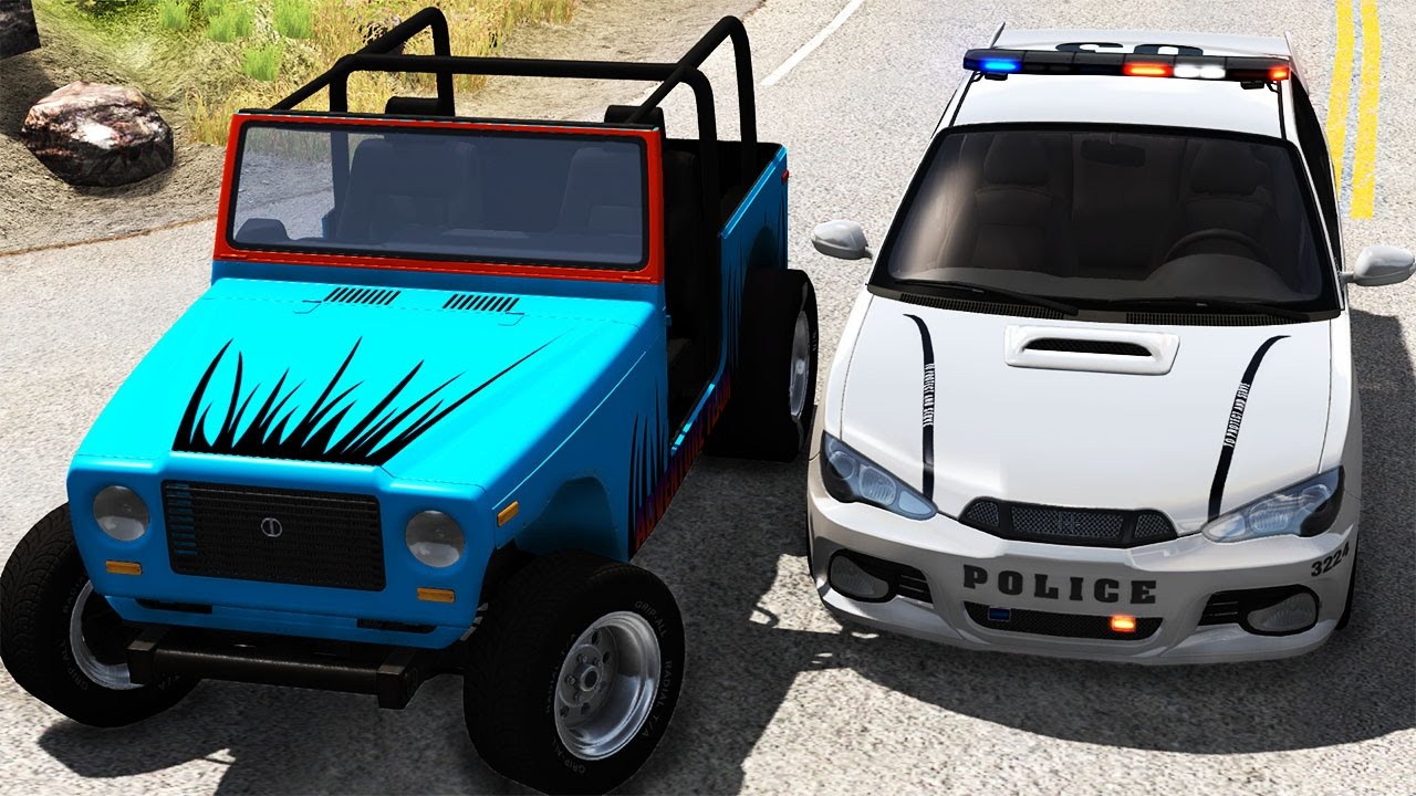 REALISTIC Police Chases #6 - BeamNG DRIVE