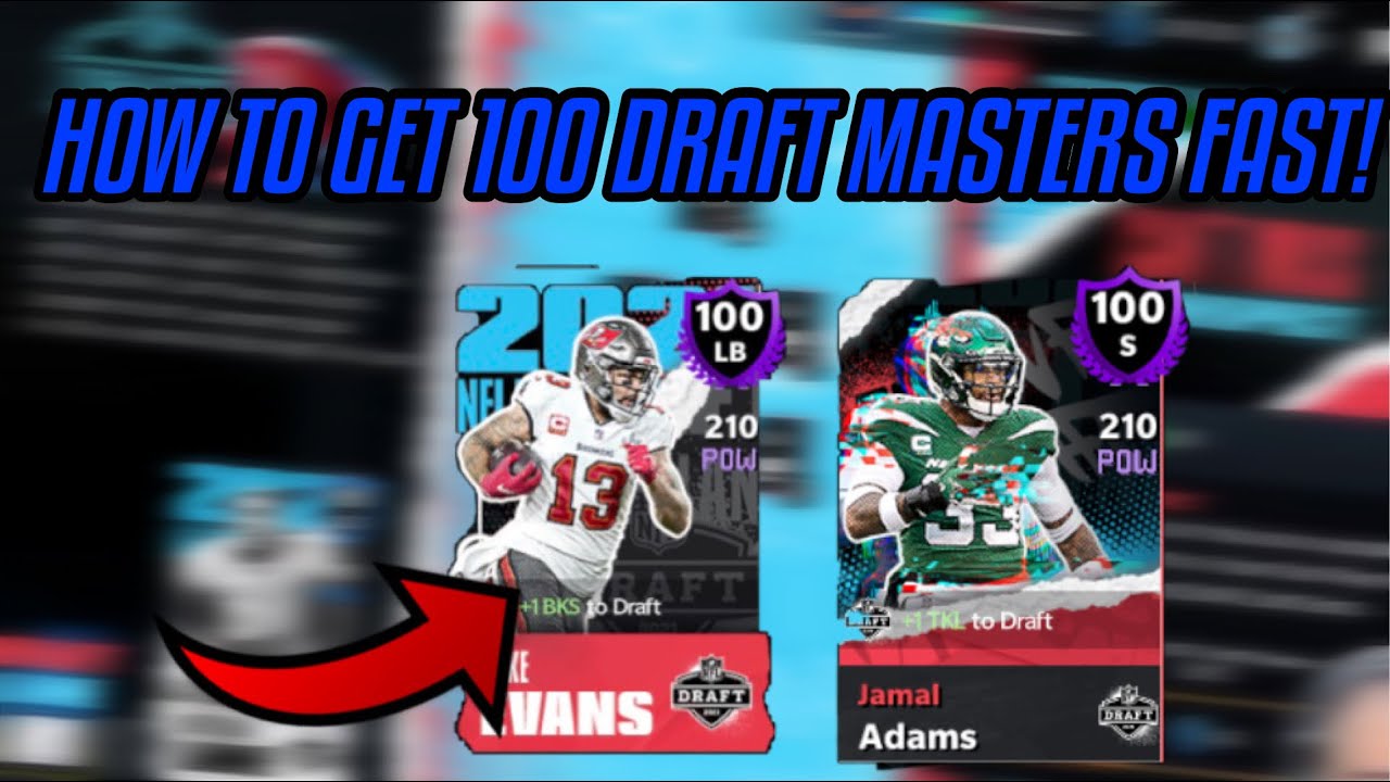 HOW TO GET 100 DRAFT MASTERS FAST AND EASY! Madden Mobile 21