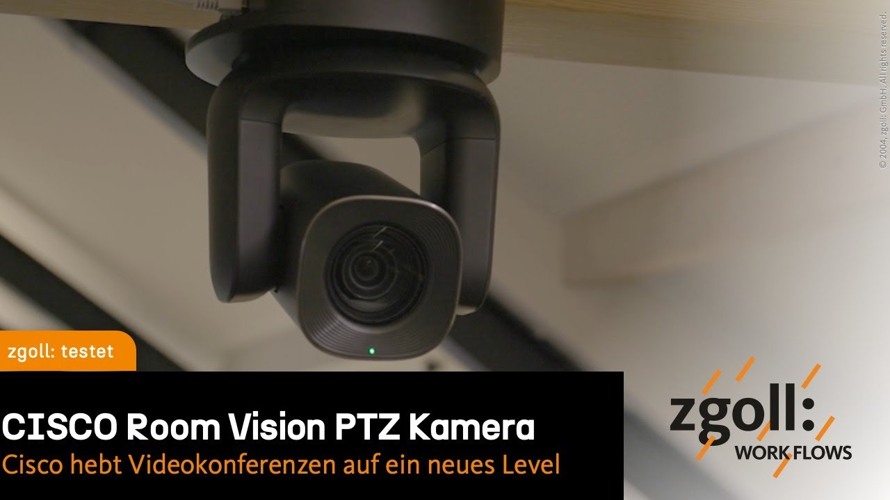 Cisco Room Vision PTZ Kamera erklärt und getestet
