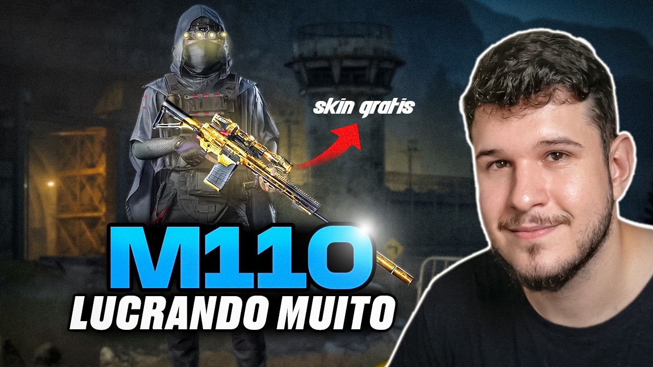 PEGUEI A SKIN GRATIS DA M110 e WIPEI o LOBBY! | Arena Breakout: Infinite