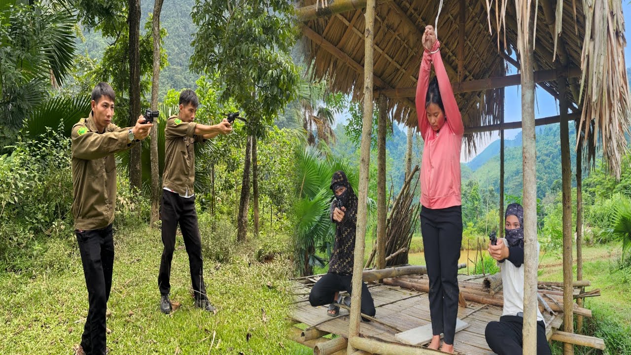 Two criminals are leading Tuyet to the border. The police are on their trail.