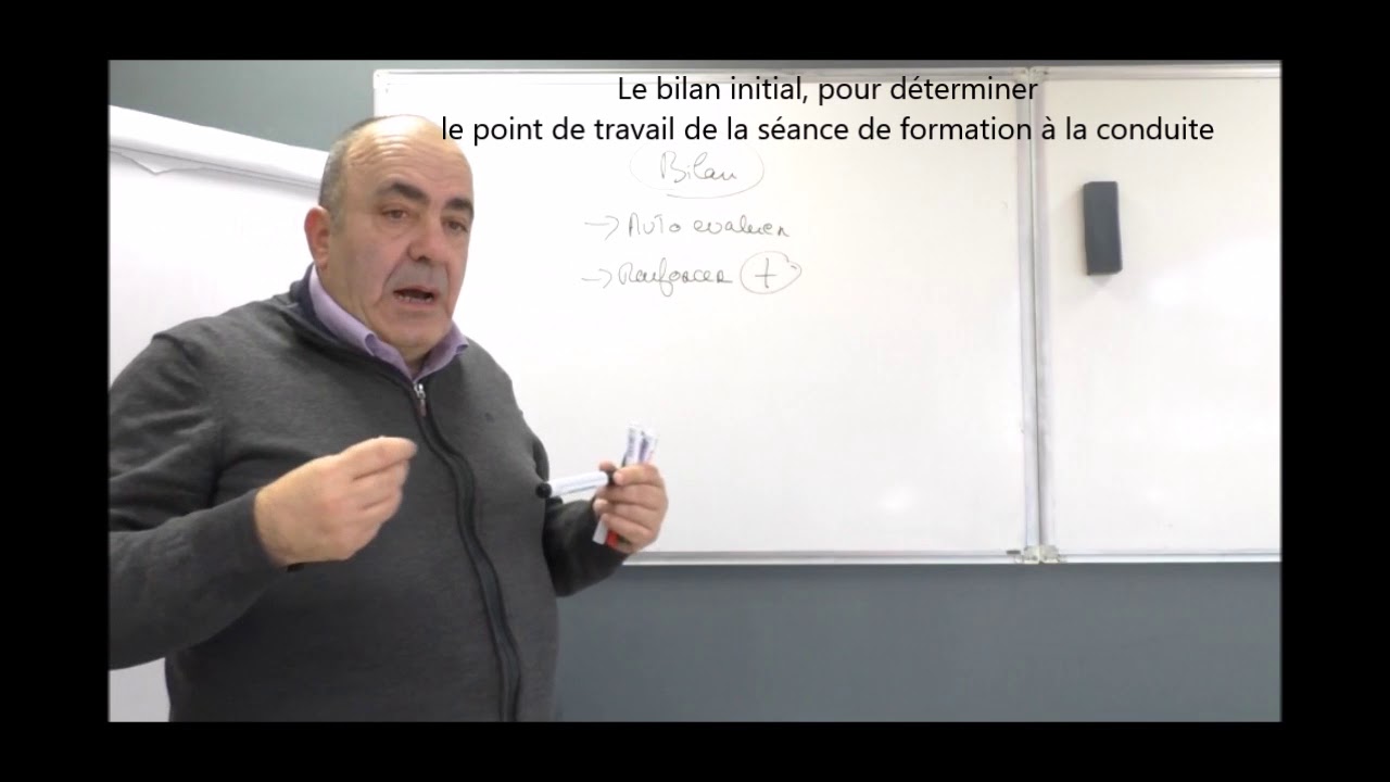 3 mn pour réussir le bilan initial d'une animation de conduite d'un véhicule  Titre Pro ECSR