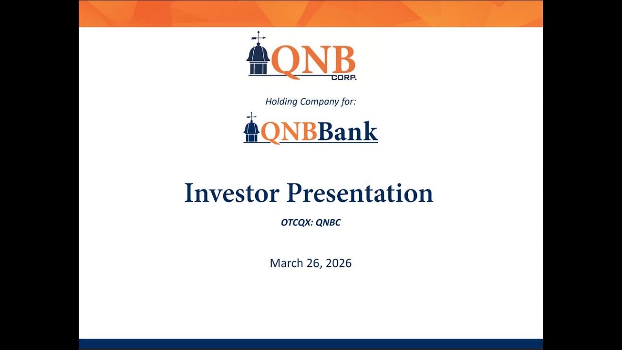 QNB Corp. (OTCQX: QNBC): Виртуальные конференции для инвесторов
