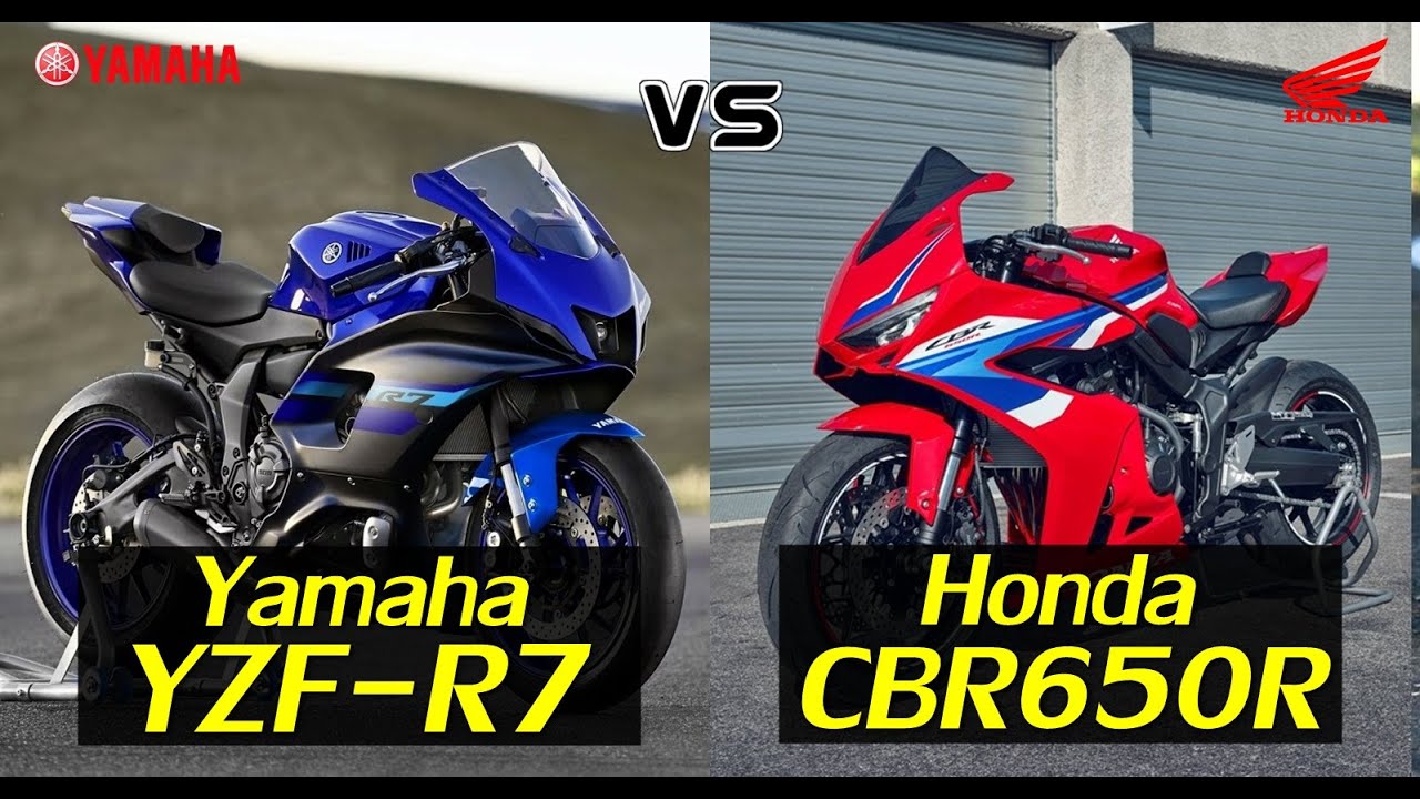 2024' Yamaha R7 vs Honda CBR650R Comprison |TM