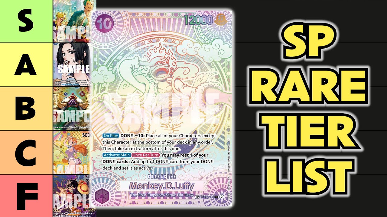 One Piece Card Game SP Rare Tier List