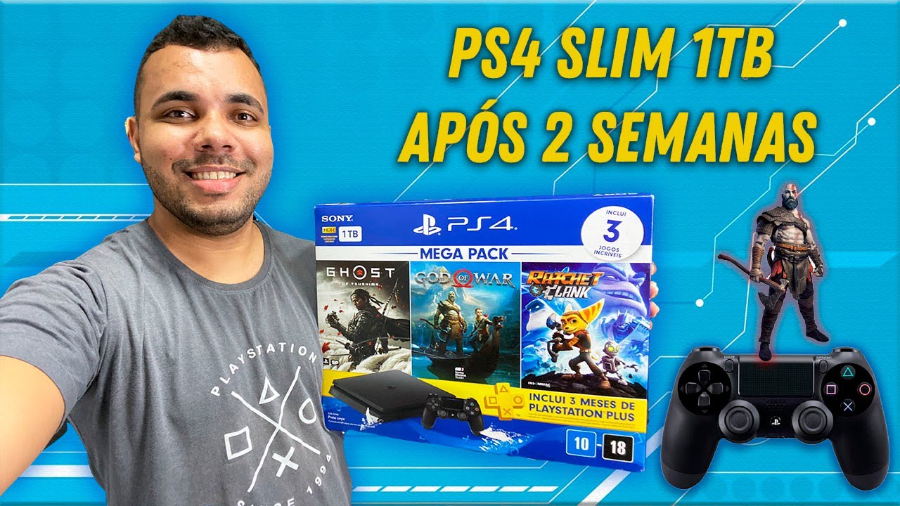 PS4 SLIM 1TB | APÓS 2 SEMANAS DE USO, VALEU APENA? DICAS PARA INICIANTES