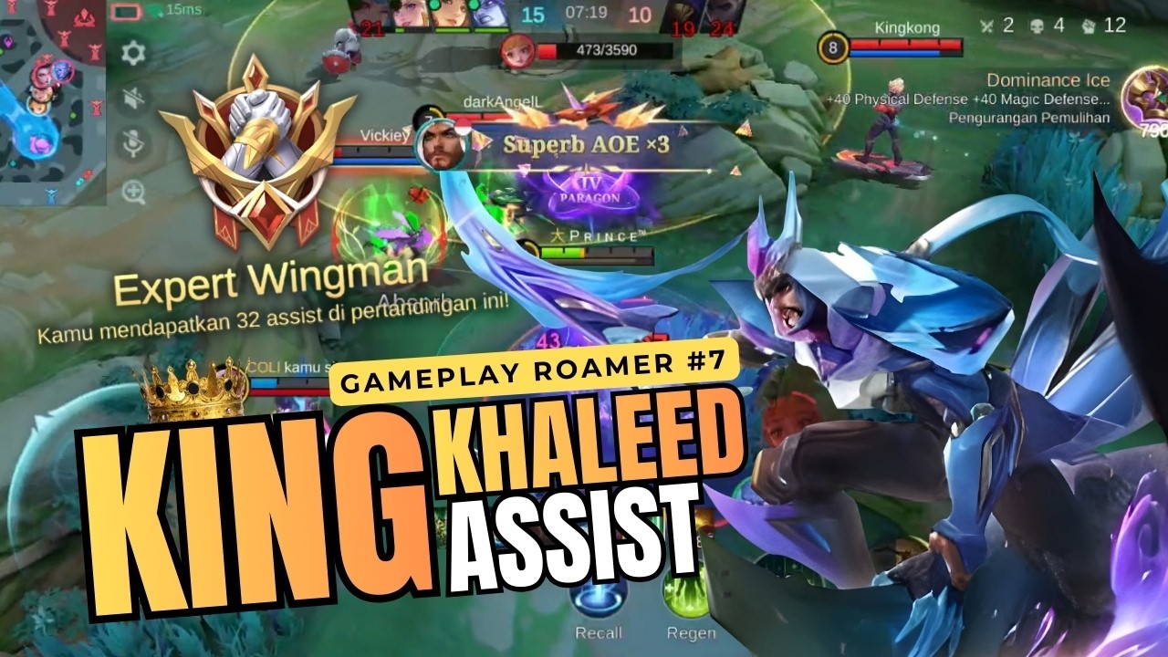 War Tanpa Henti! - Gameplay Roamer #Part7 | King Khaleed Power Assist!