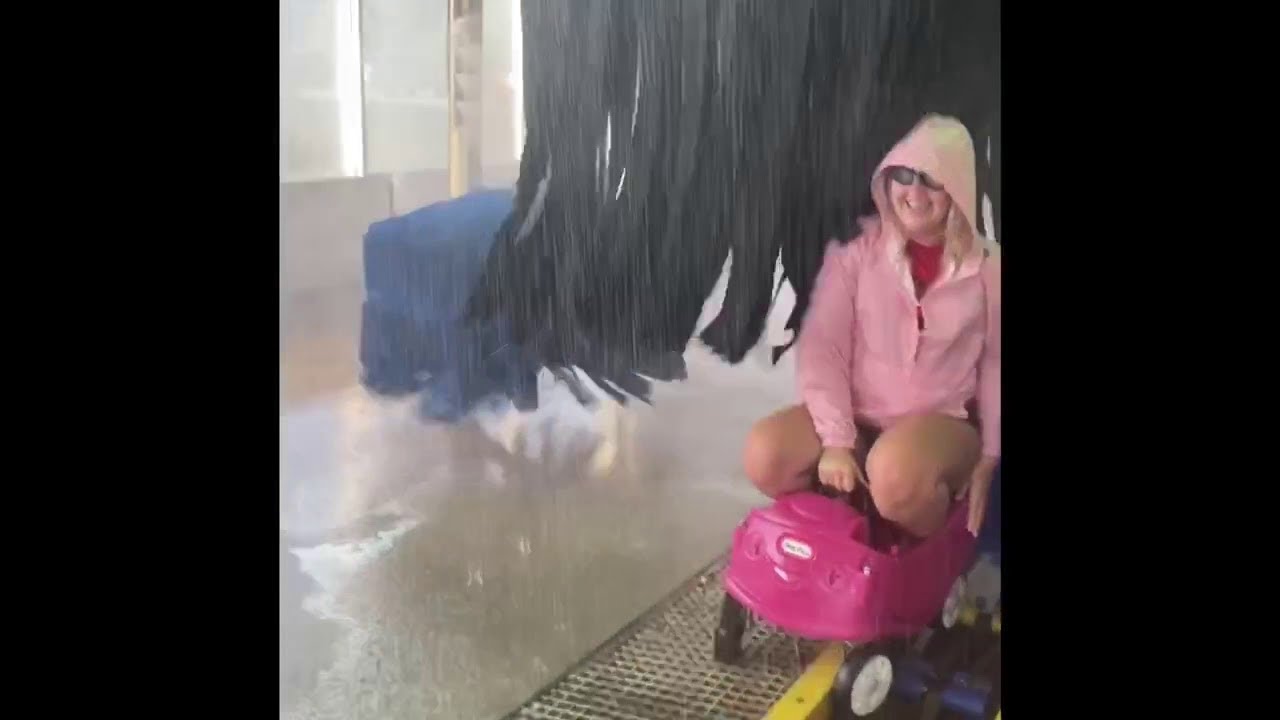 Girl Takes Kid's Car Through the Wash || ViralHog