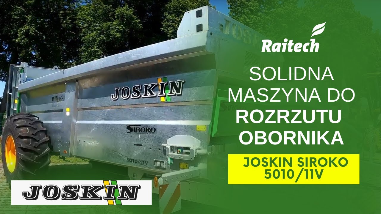 Rozrzutnik obornika na lata - JOSKIN SIROKO 5010/11V