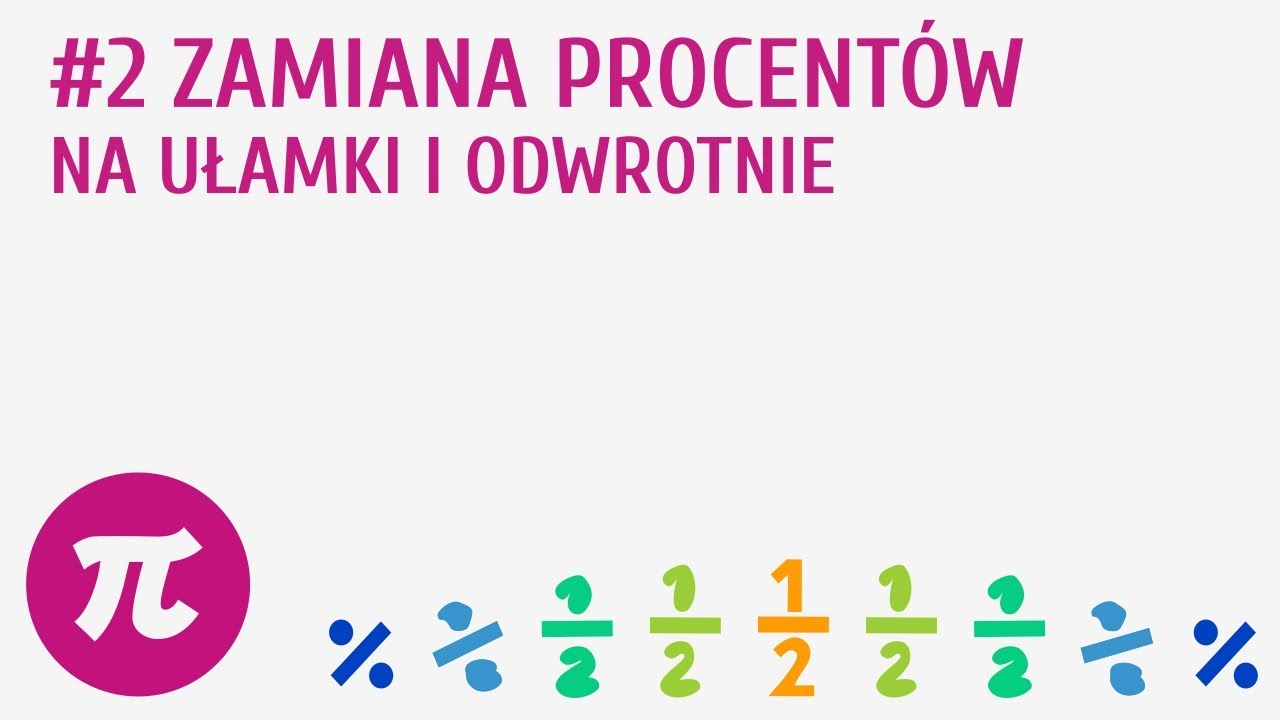 Zamiana procentów na ułamki i odwrotnie #2 [ Procenty - wprowadzenie ]