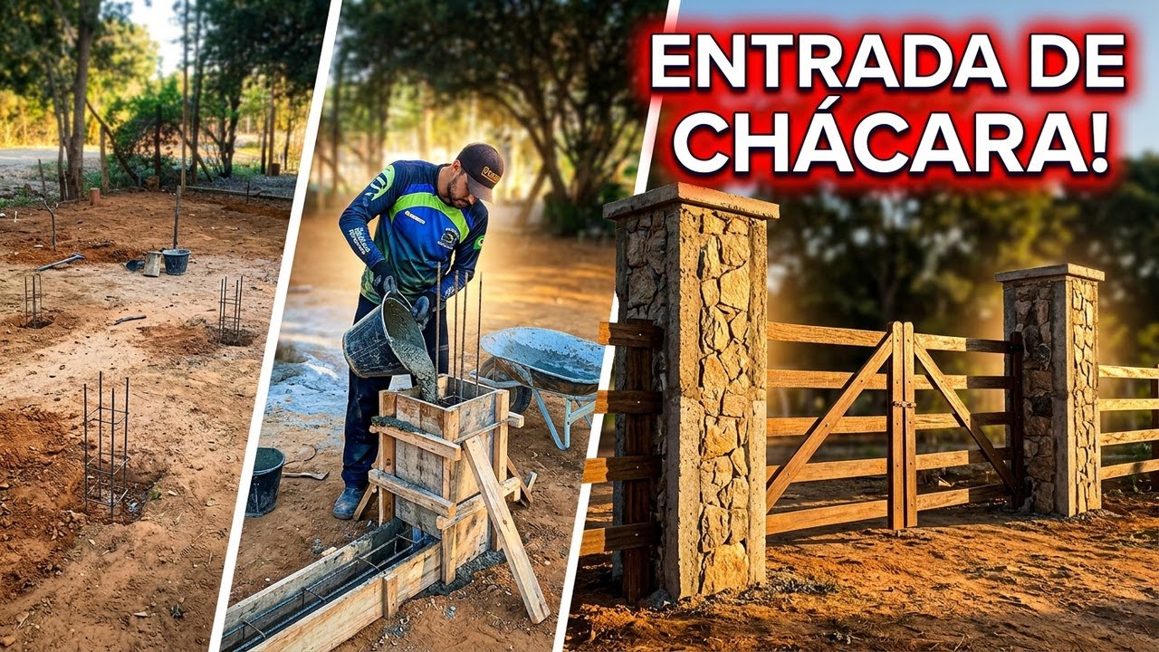 Vamos construir a entrada da ch&aacute;cara do zero!