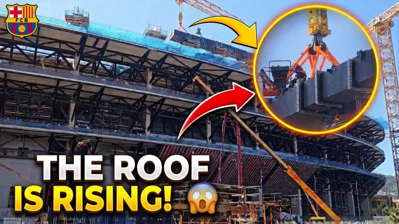 Camp Nou is Changing FAST | Third Tier 99% Complete & Roof Structure Advancing