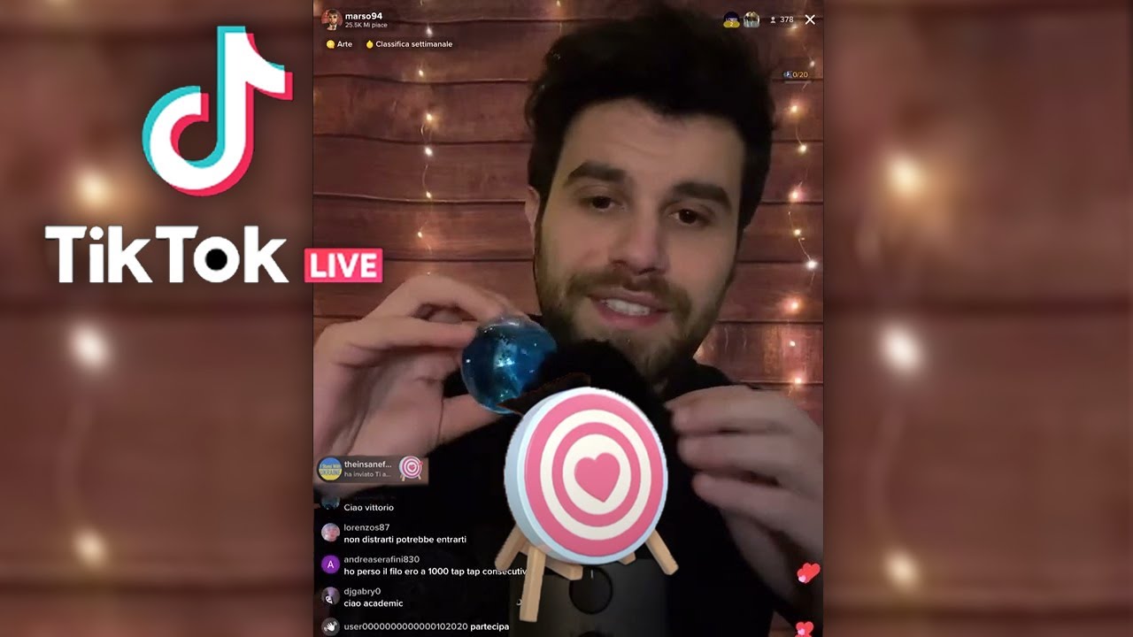 TIK TOK LIVE ASMR SPECIALE CON VOI !