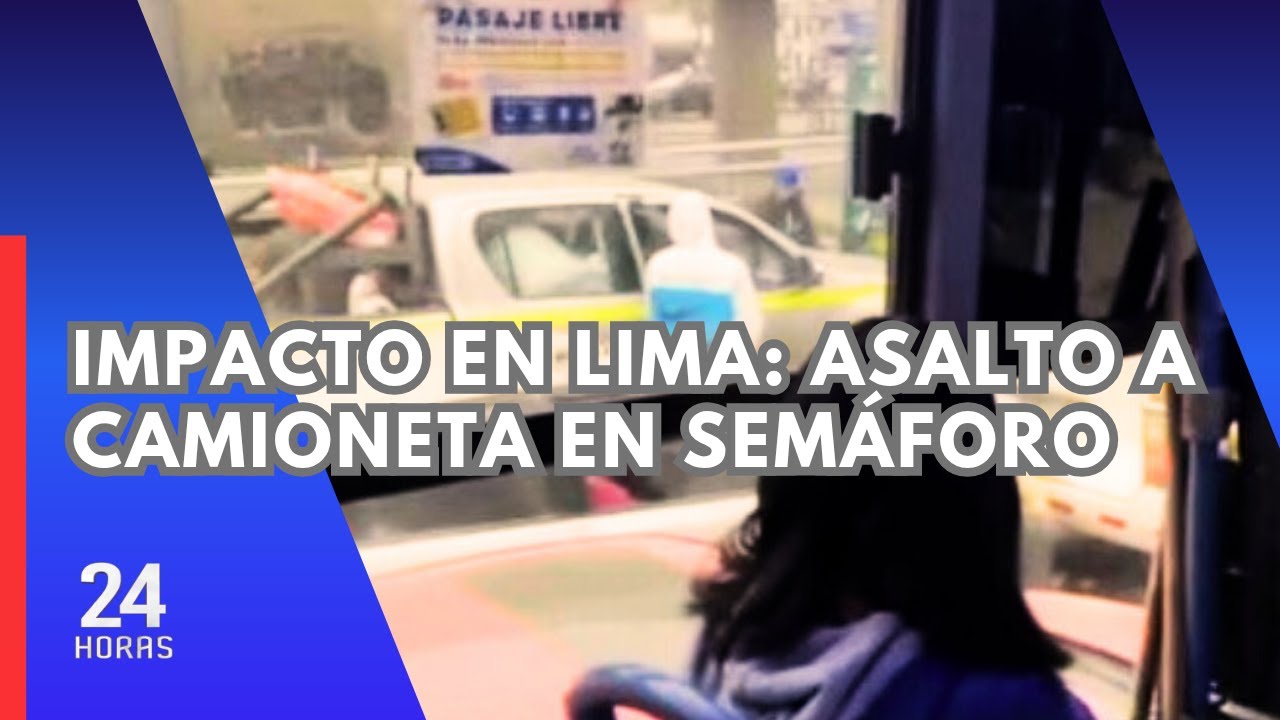 ¡De no creer! Pasajeros graban momento exacto del robo de una camioneta en SJM