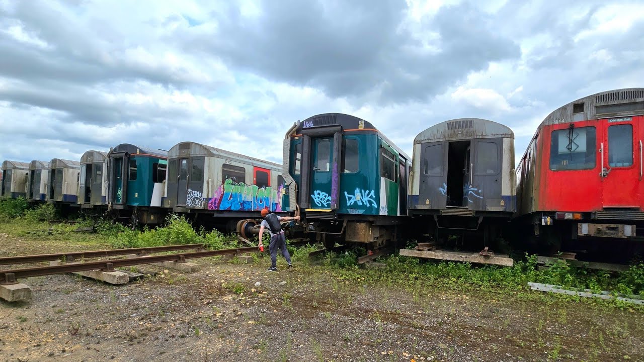 We Found An ABANDONED London Underground Train Graveyard, Hundreds Of Trains Left!
