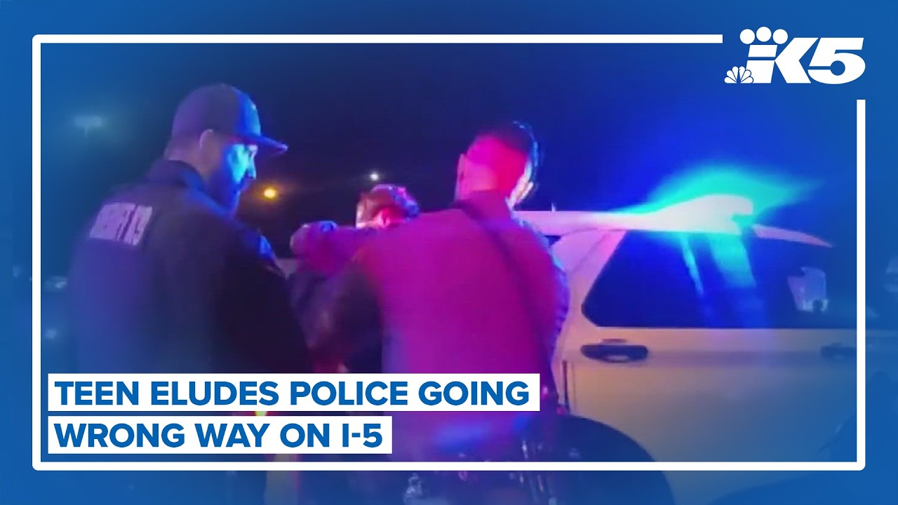 Wrong-way teen eludes officers on I-5