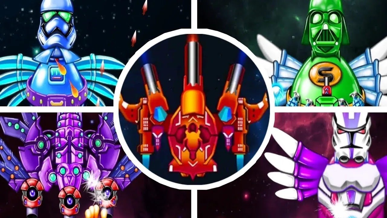 Space Attack Chicken Shooter: Все боссы