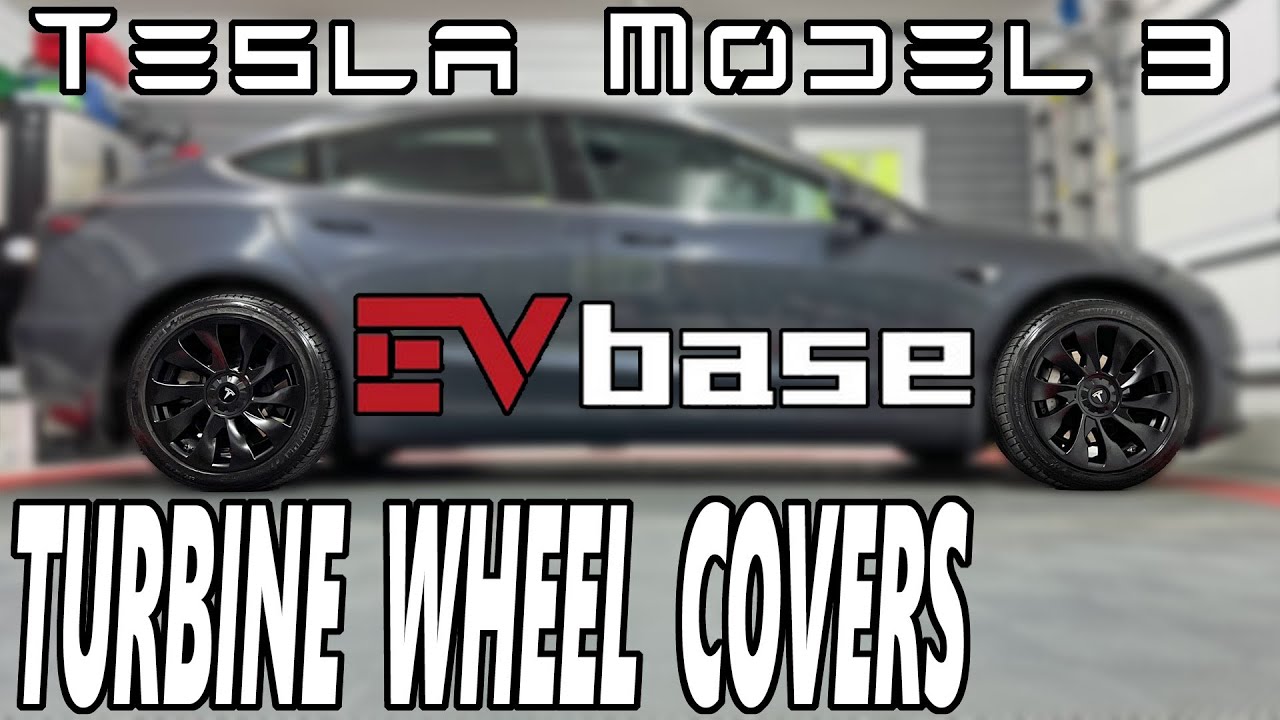 Tesla Model 3 - EVbase Turbine Look Wheel Covers